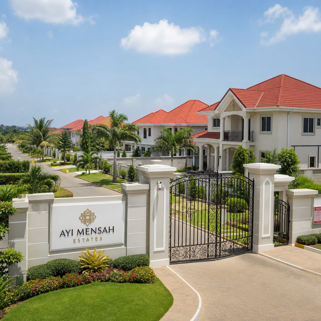 Residential neighborhood and real estate in Ghana